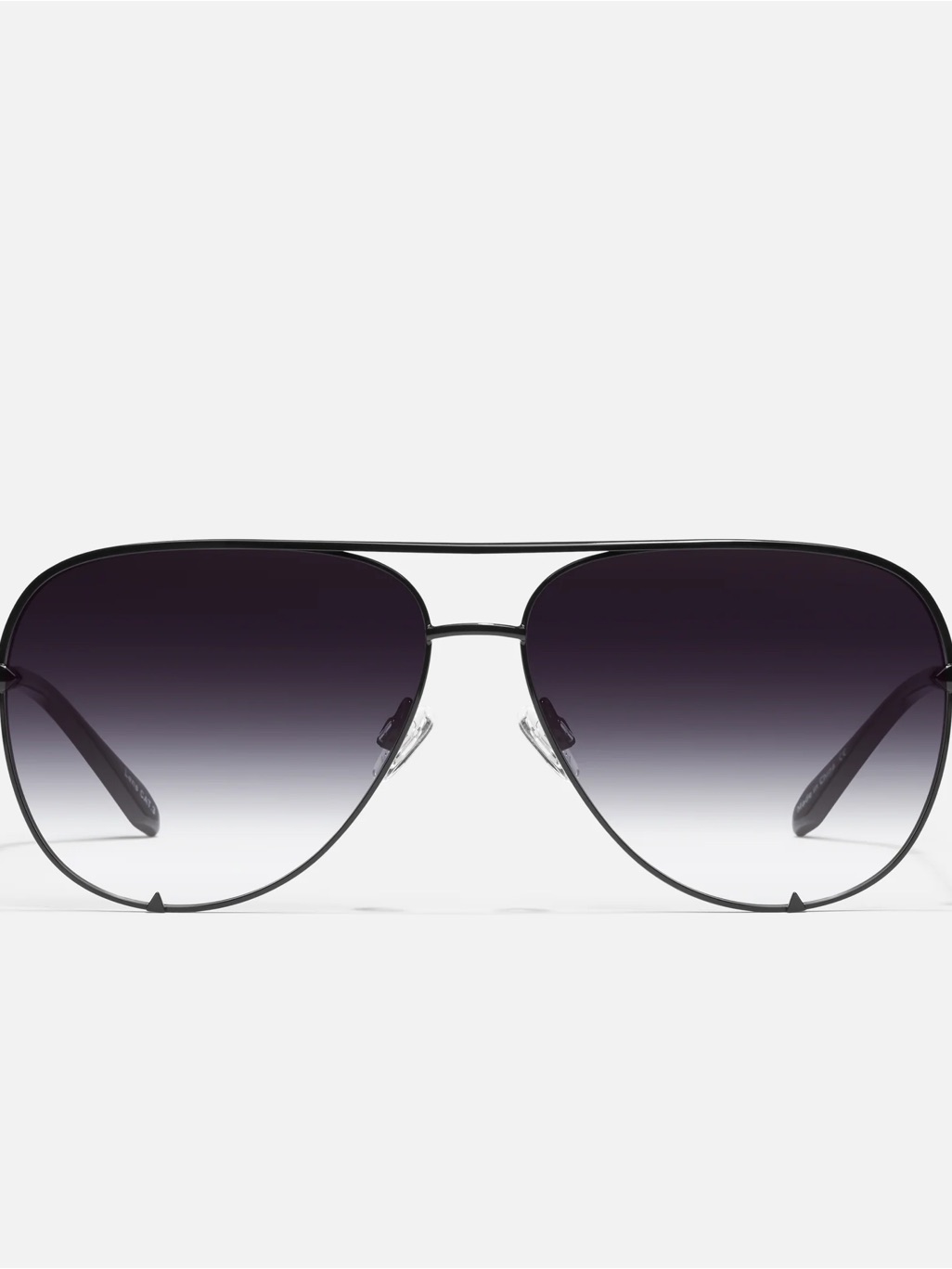Quay X Desi High Key In Color Faded Aviator Sunglasses